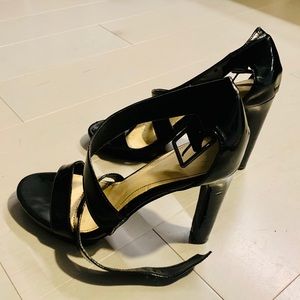Calvin Klein Heels Pumps Black Patent Leather